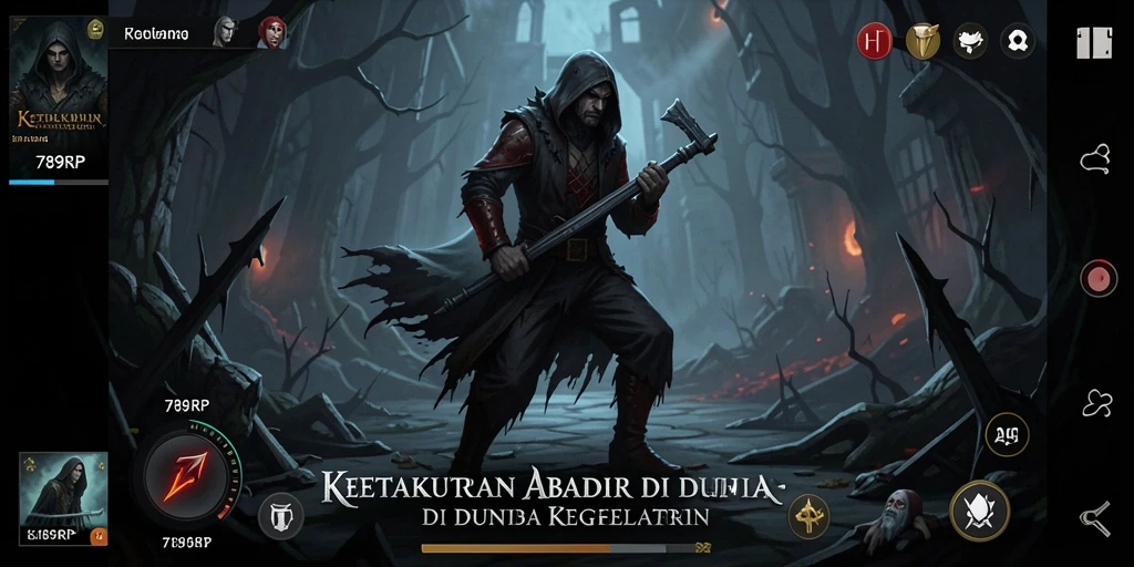 Screenshot gameplay 789RP menampilkan suasana seram yang menggugah adrenalin.