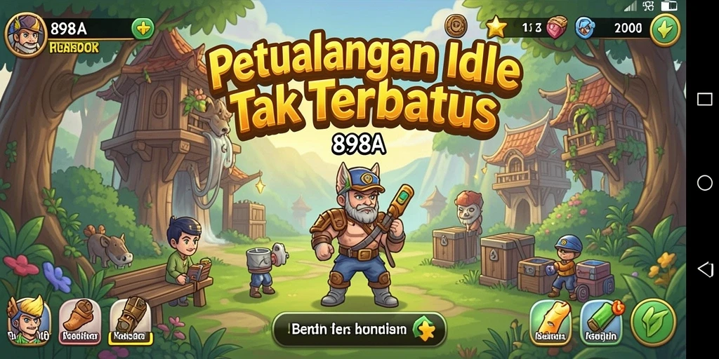 Screenshot utama 898A menampilkan gameplay Idle yang seru dan menyenangkan.