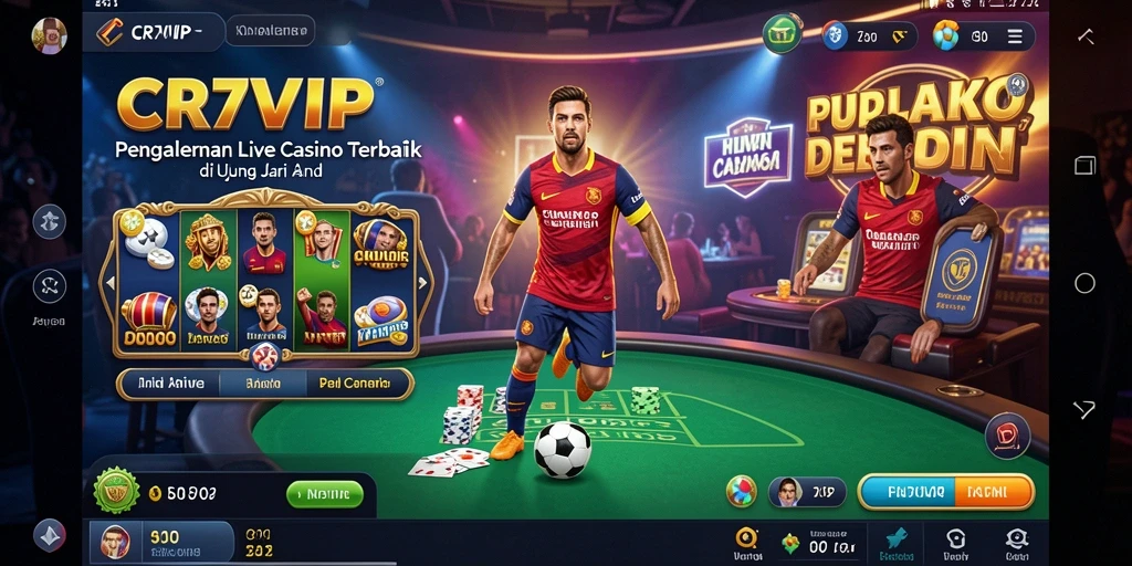 Screenshot gameplay Live Casino yang menampilkan dealer langsung dan interaksi pemain.