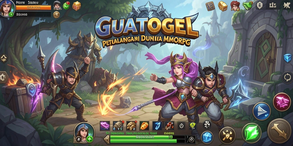 Tangkapan layar gameplay GUATOGEL yang menunjukkan aksi epik dalam MMORPG.