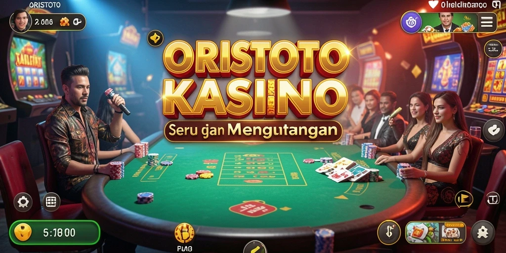 Tampilan menakjubkan dari gameplay Kasino di ORISTOTO.