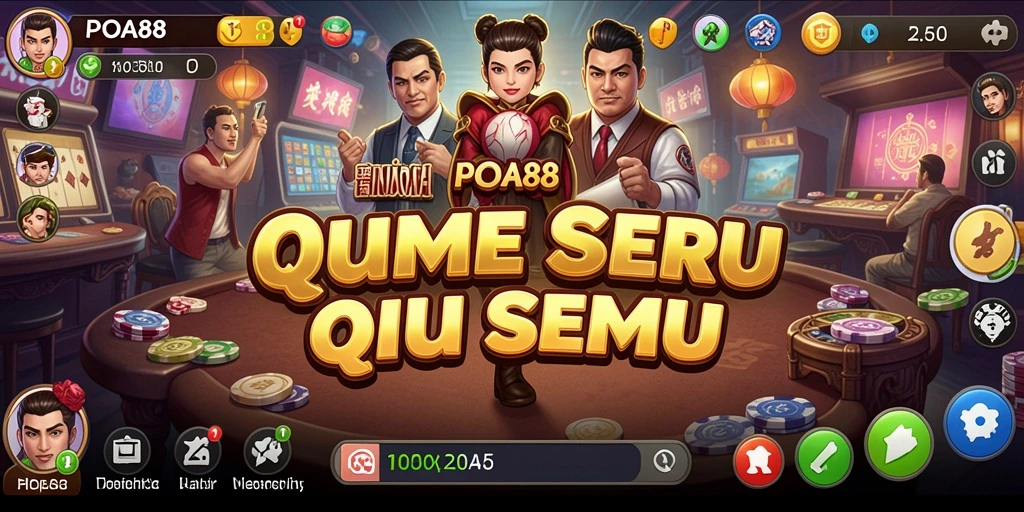 Tampilan gameplay QiuQiu yang seru dan menarik di POA88.