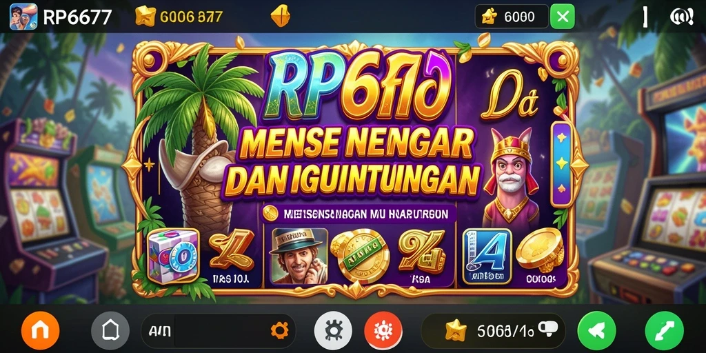 Screenshot utama dari RP6677 menampilkan gameplay seru yang penuh warna.